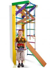 Дитячий спортивний куточок SportBaby Юнга 3-220, Сосна-Бук, 220 × 80 см, від 2-х років до 130 кг
